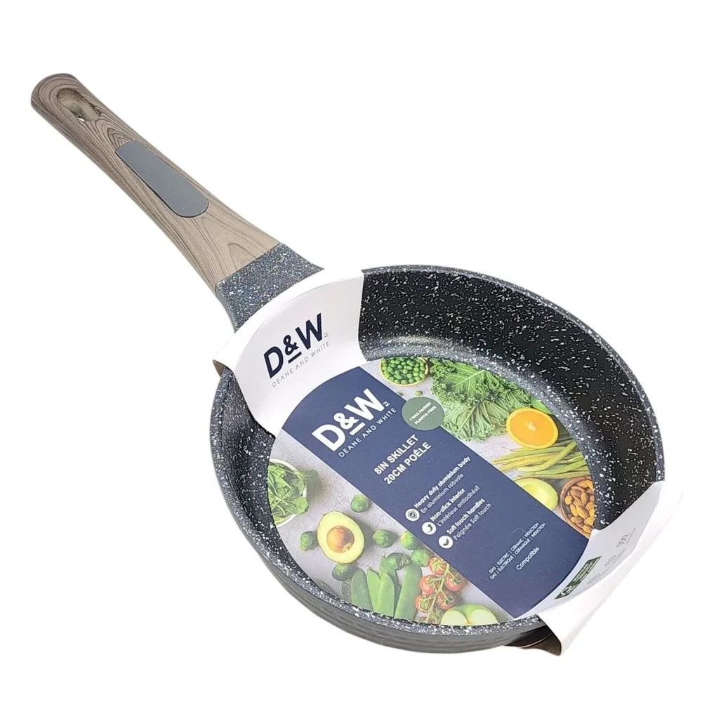 D&W Deane And White Cookware 8inch Frying Pan Skillet Nonstick Interior Charcoal